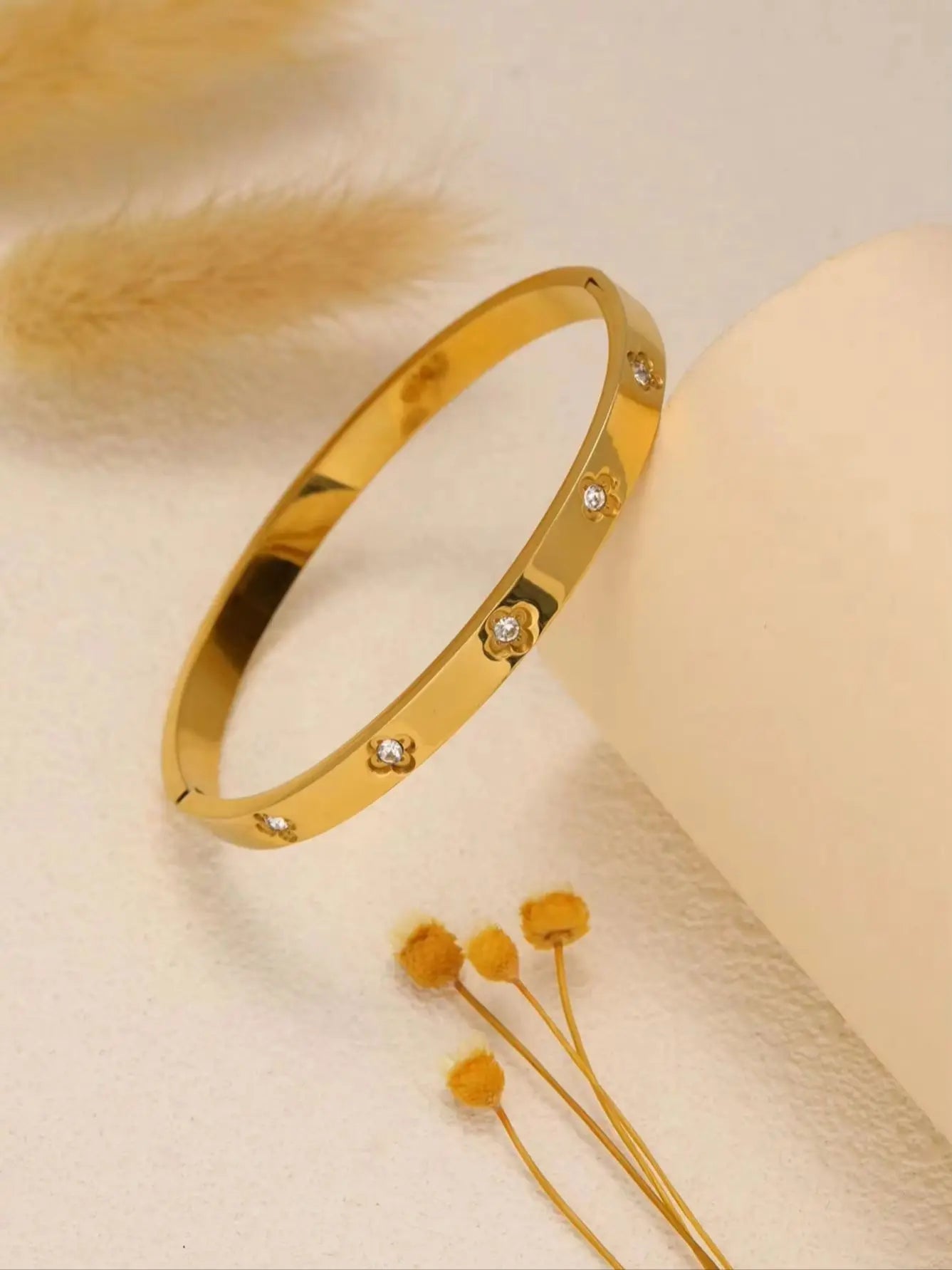 Bracelet empilable en acier inoxydable pour femme, zircone scintillante, élégant, cadeau à un ami, convient à un usage quotidien, 3 pièces
