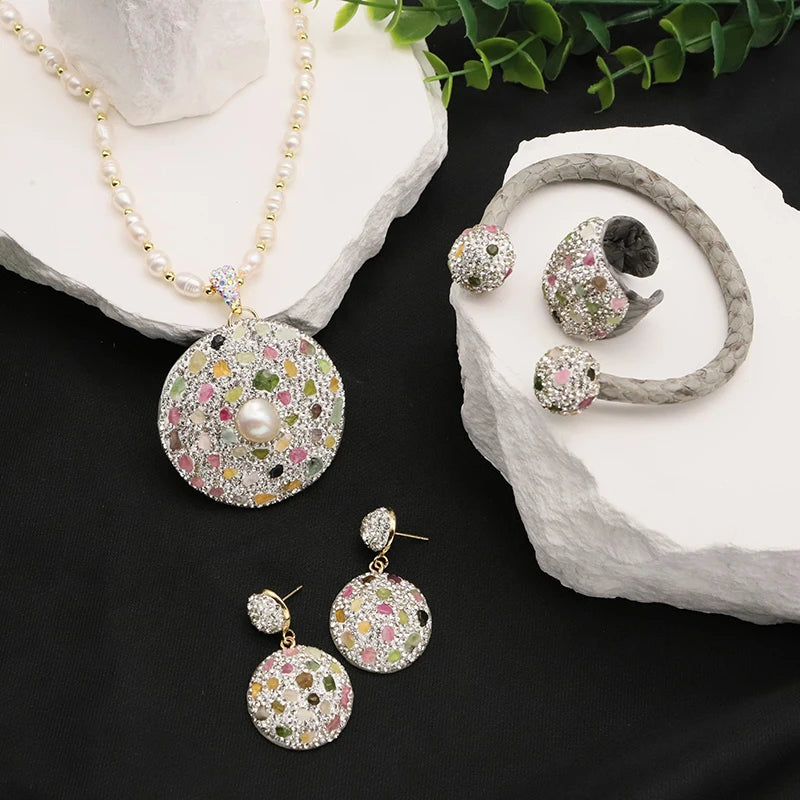 Hot Selling 18k Stainless Steel Gold Plated Bridal Wedding Jewelry Sets Luxury Saudi Zirconia Dubai Jewellery Set for Women