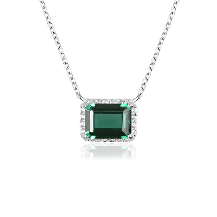 Wholesale Luxurious Jewelry Set Green Emerald 925 Jewelry Set Wedding Jewelry Set Bridal for Women