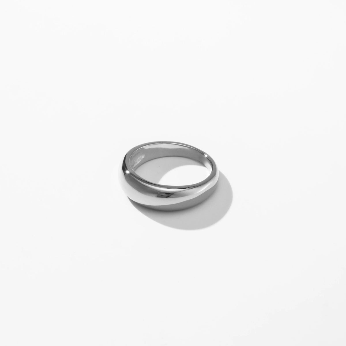 YF2913 Dainty Minimalist Waterproof Jewelry Stainless Steel 18K Gold Plated Chunky Ring Statement Bold Dome Ring for Women