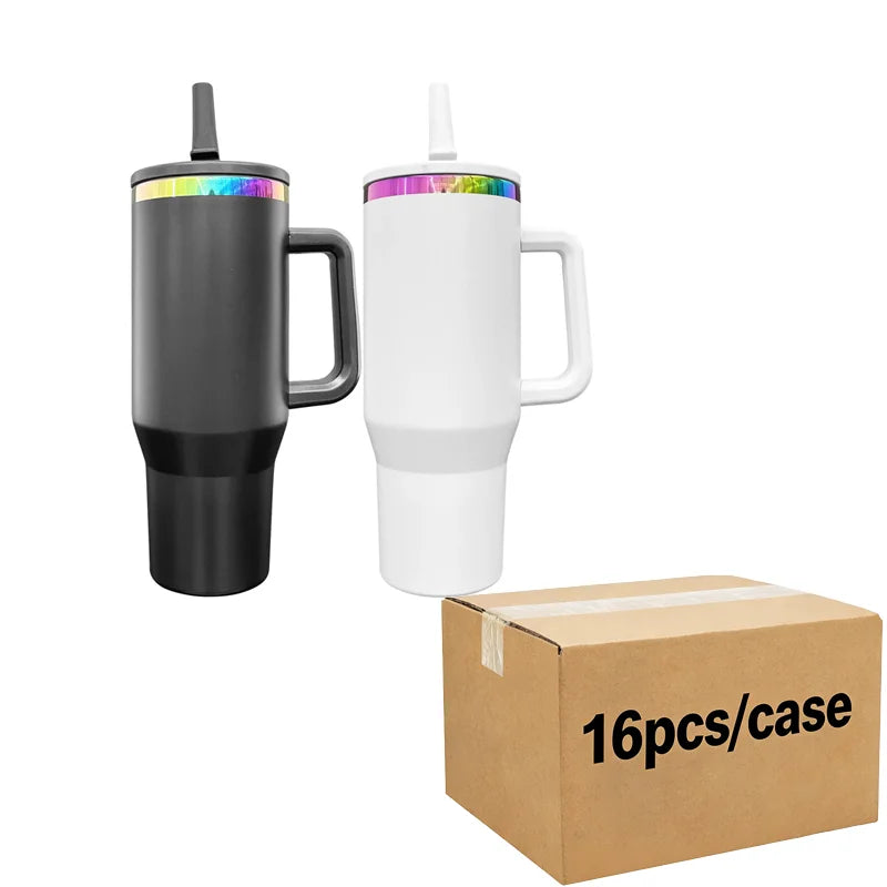 Us in Stock 40 OZ Sparkle Rhinestone Eco Friendly Coffee Cup 40OZ insulated Tumbler for Home Office Outdoor Daily Use
