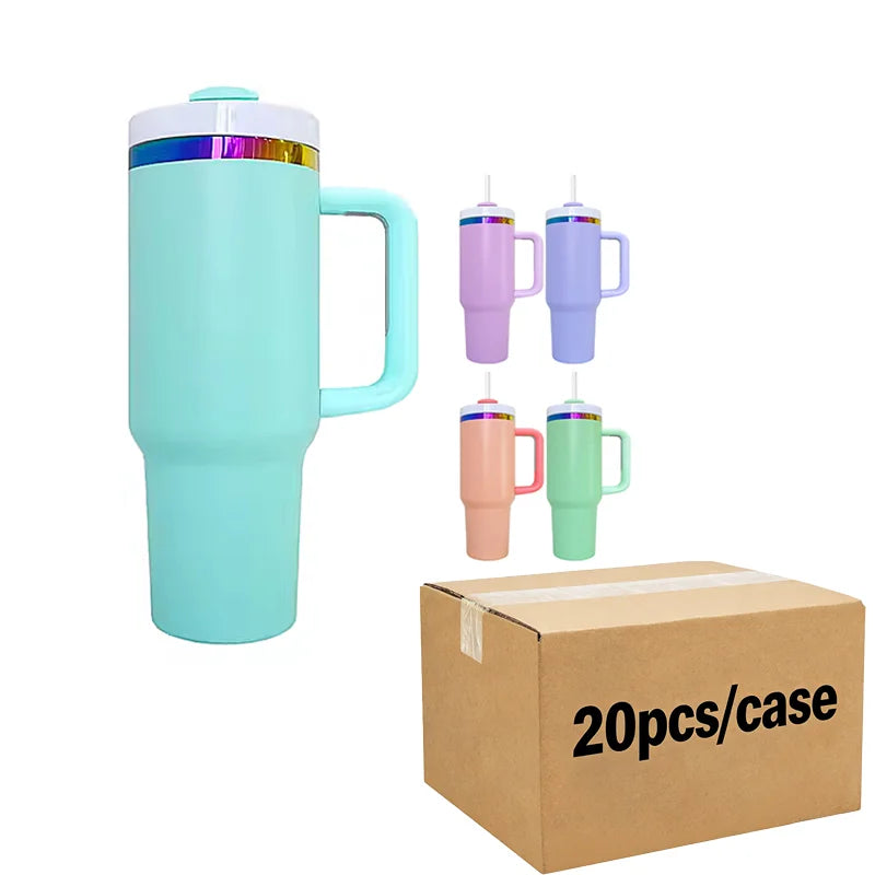 Us in Stock 40 OZ Sparkle Rhinestone Eco Friendly Coffee Cup 40OZ insulated Tumbler for Home Office Outdoor Daily Use