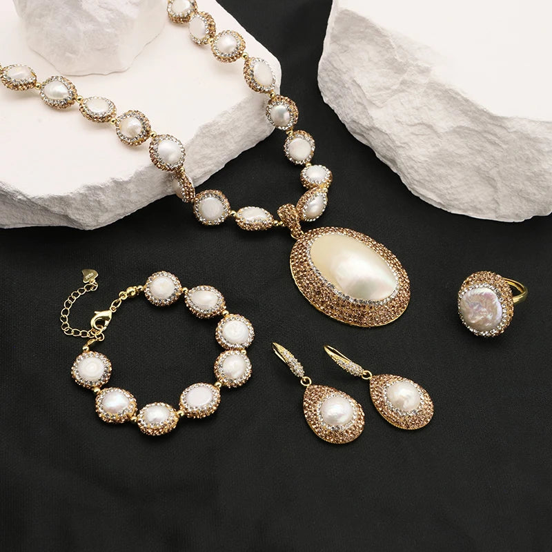 Hot Selling 18k Stainless Steel Gold Plated Bridal Wedding Jewelry Sets Luxury Saudi Zirconia Dubai Jewellery Set for Women