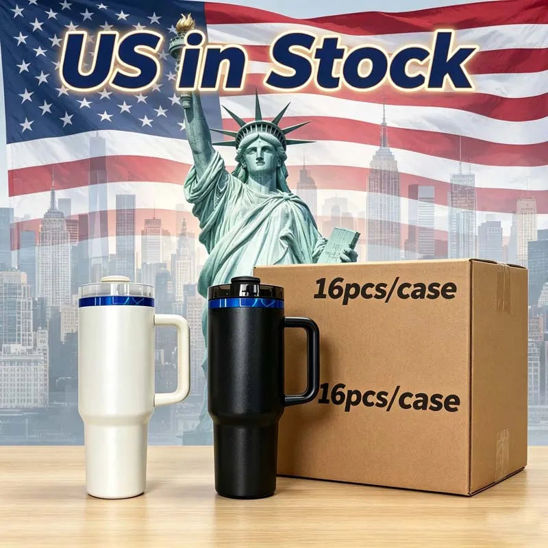 Us in Stock 40 OZ Sparkle Rhinestone Eco Friendly Coffee Cup 40OZ insulated Tumbler for Home Office Outdoor Daily Use