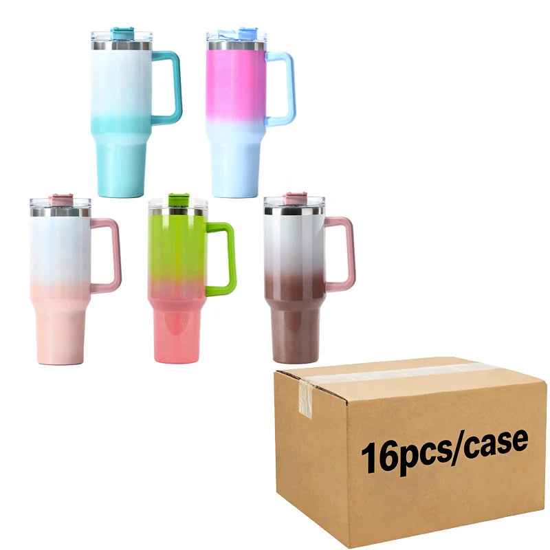 Us in Stock 40 OZ Sparkle Rhinestone Eco Friendly Coffee Cup 40OZ insulated Tumbler for Home Office Outdoor Daily Use