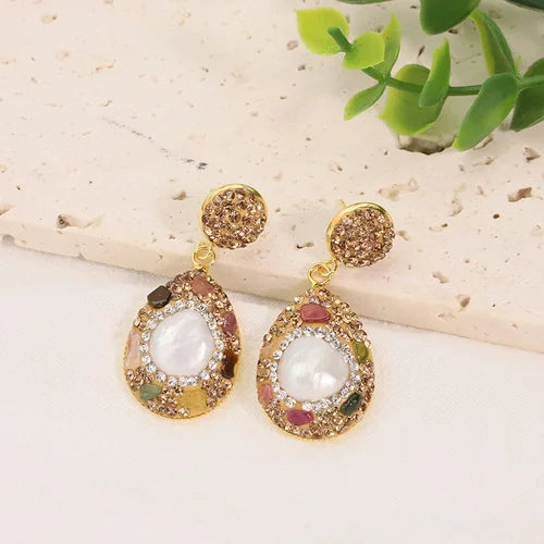 Parure de bijoux pour femmes en perles baroques naturelles, collier, bracelet, boucles d'oreilles, bague, ensemble élégant de luxe pour femmes, cadeaux GS0201