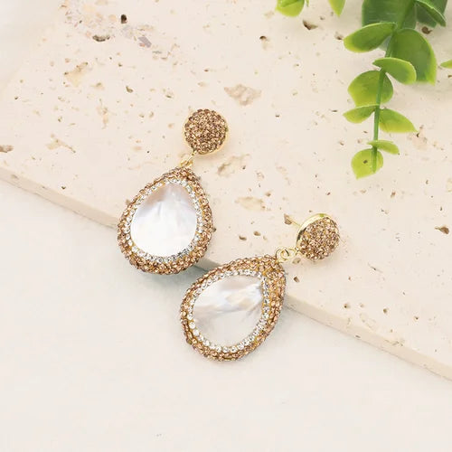 Parure de bijoux pour femmes en perles baroques naturelles, collier, bracelet, boucles d'oreilles, bague, ensemble élégant de luxe pour femmes, cadeaux GS0201
