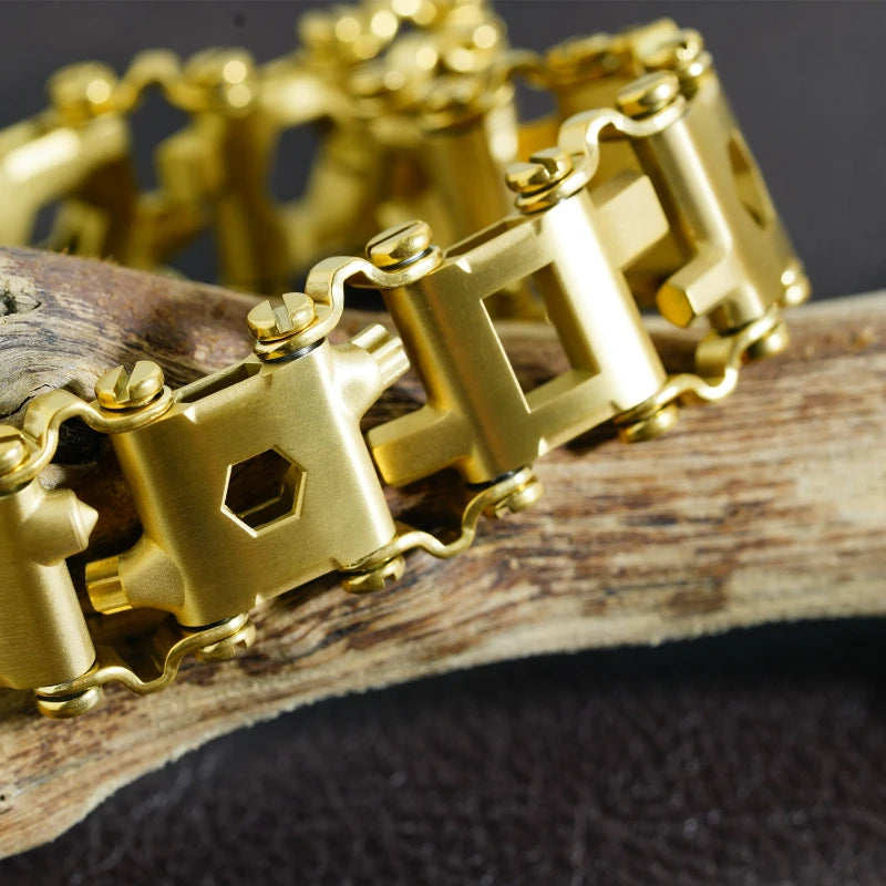 Bracelet multifonctionnel en acier inoxydable pour hommes, outil d'extérieur, 29 en 1, Bracelet de montre pour Couple européen et américain