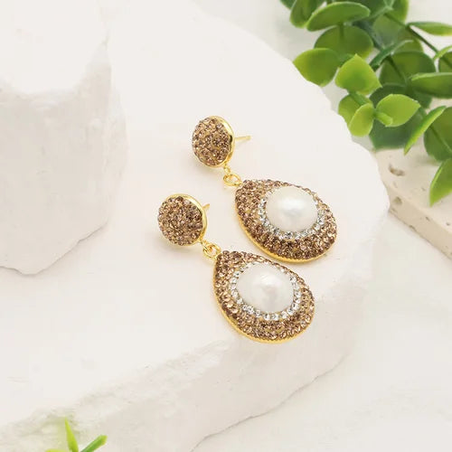 Parure de bijoux pour femmes en perles baroques naturelles, collier, bracelet, boucles d'oreilles, bague, ensemble élégant de luxe pour femmes, cadeaux GS0201