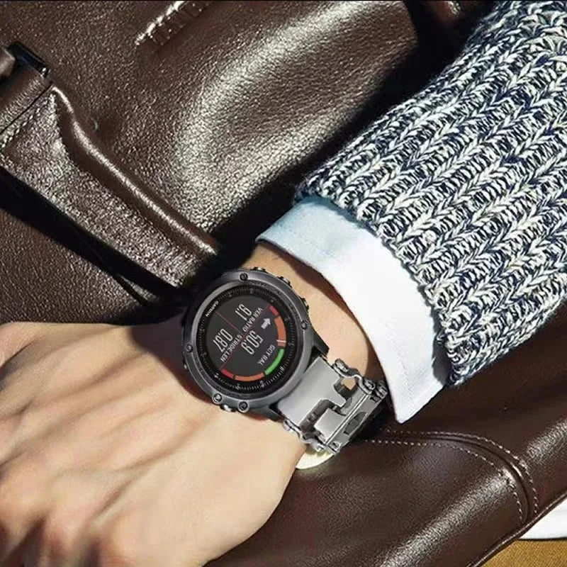 Bracelet multifonctionnel en acier inoxydable pour hommes, outil d'extérieur, 29 en 1, Bracelet de montre pour Couple européen et américain