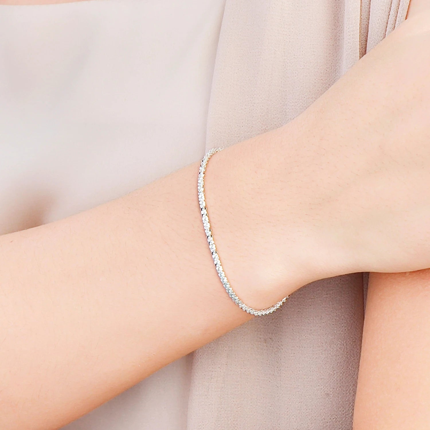 Modian authentique 925 argent Sterling Simple mignon femme Bracelet pour les femmes classique charme exquis en argent Sterling bijoux cadeau