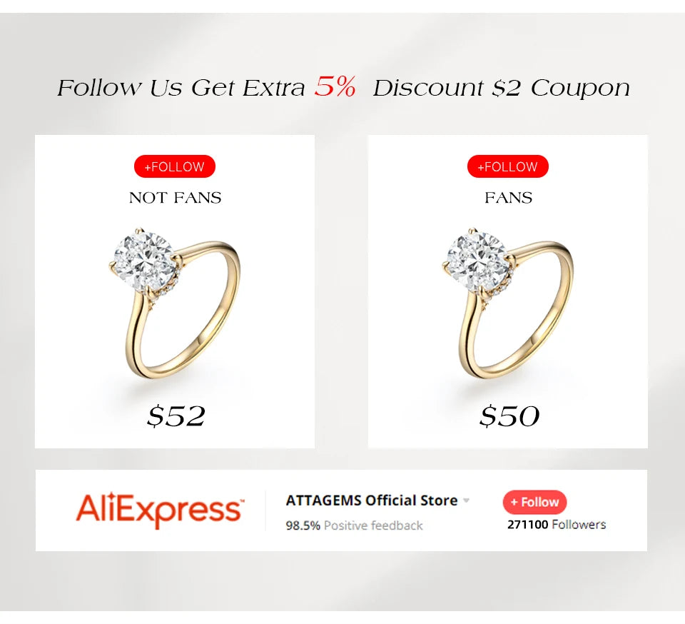 ATTAGEMS-Bagues en diamant Moissanite pour hommes et femmes, 3 matiques rondes, argent S925 plaqué or, bijoux de fête de fiançailles, cadeau, nouveau, 1,2 CTW