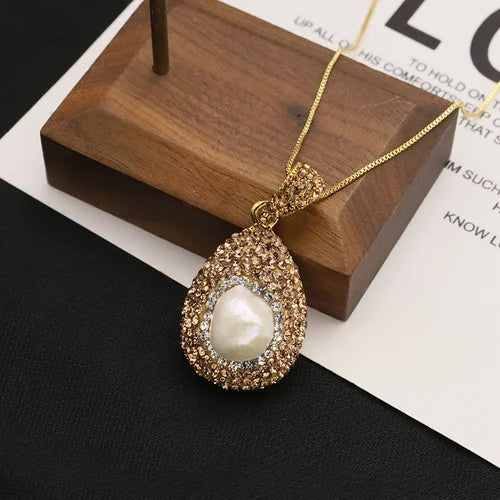 Parure de bijoux pour femmes en perles baroques naturelles, collier, bracelet, boucles d'oreilles, bague, ensemble élégant de luxe pour femmes, cadeaux GS0201