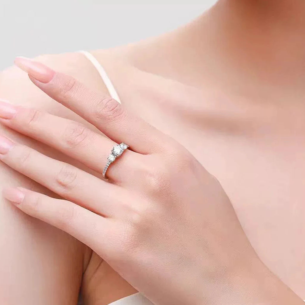 ANDYWEN 1CT éternité D couleur Moissanite bague 925 en argent Sterling luxe alliance promesse anneaux femmes bijoux fins cadeau