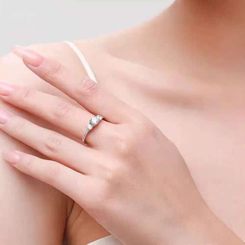 ANDYWEN 1CT éternité D couleur Moissanite bague 925 en argent Sterling luxe alliance promesse anneaux femmes bijoux fins cadeau