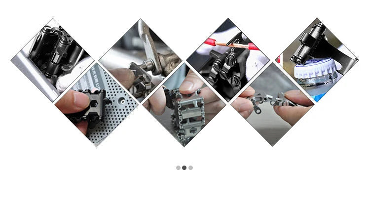 Bracelet multifonctionnel en acier inoxydable pour hommes, outil d'extérieur, 29 en 1, Bracelet de montre pour Couple européen et américain