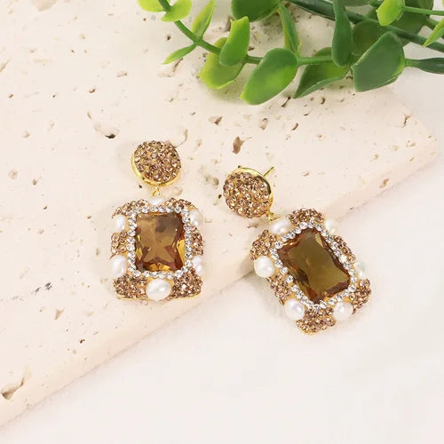 Parure de bijoux pour femmes en perles baroques naturelles, collier, bracelet, boucles d'oreilles, bague, ensemble élégant de luxe pour femmes, cadeaux GS0201