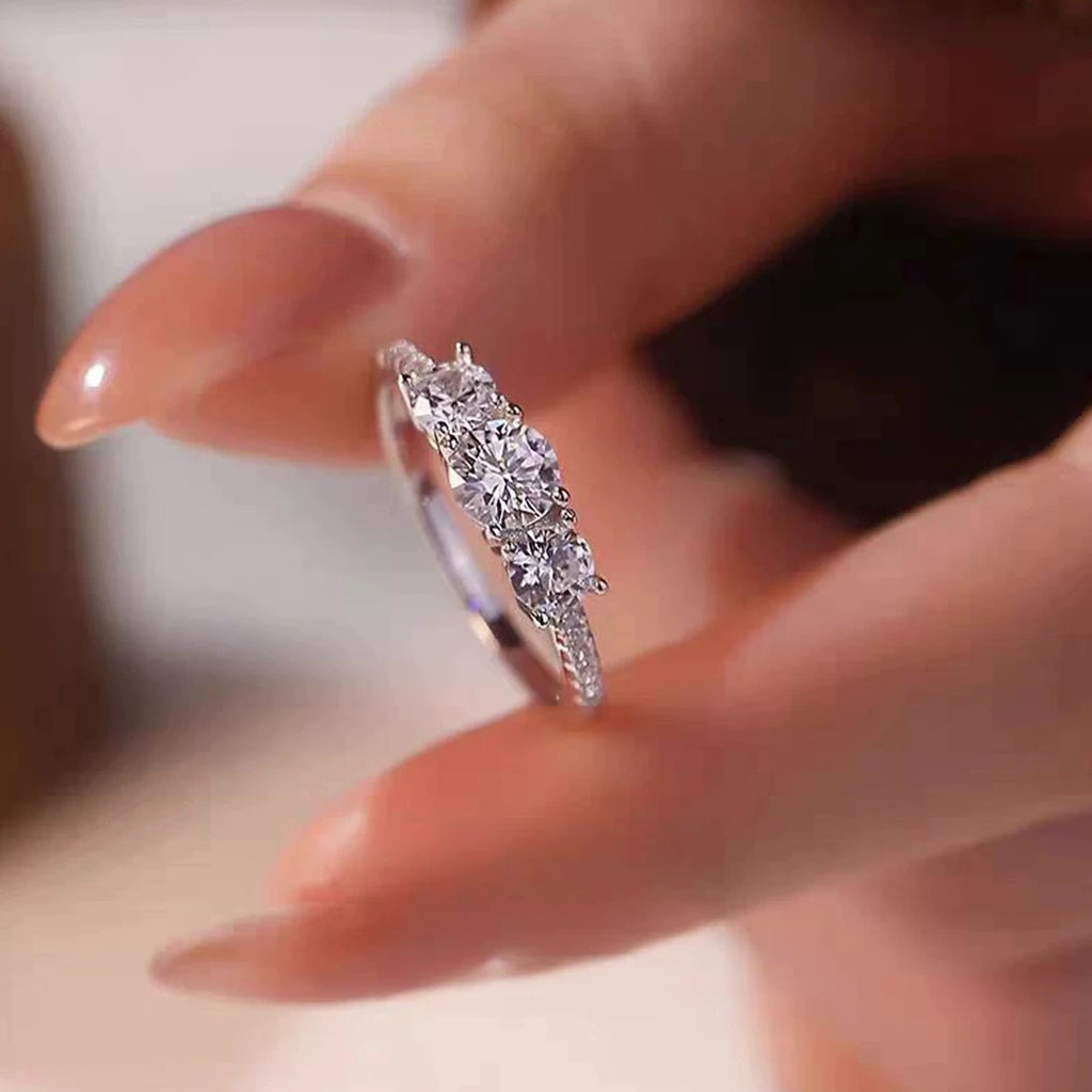 ANDYWEN 1CT éternité D couleur Moissanite bague 925 en argent Sterling luxe alliance promesse anneaux femmes bijoux fins cadeau
