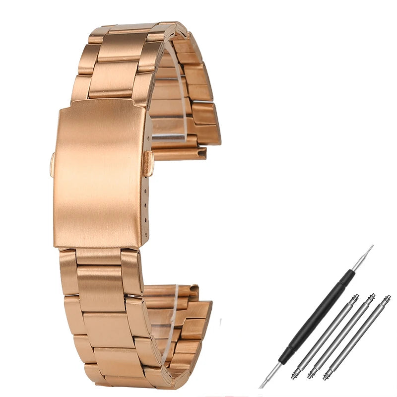 18mm AE1200 Bracelet en acier inoxydable Bracelet qualité boîtier en acier lunette argent noir or boîtier en métal HD verre AE-1200 1300 Mod kit