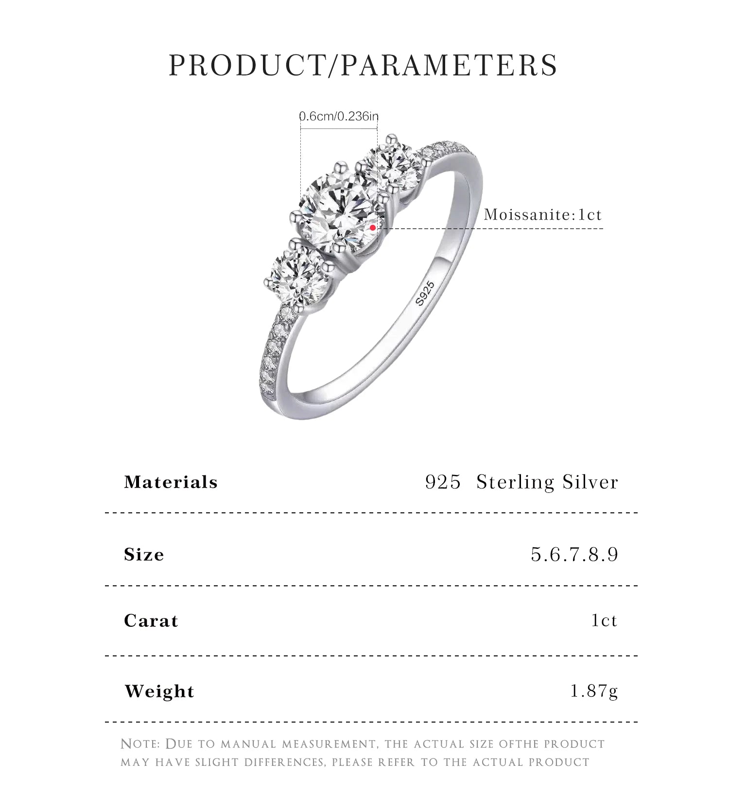 ANDYWEN 1CT éternité D couleur Moissanite bague 925 en argent Sterling luxe alliance promesse anneaux femmes bijoux fins cadeau