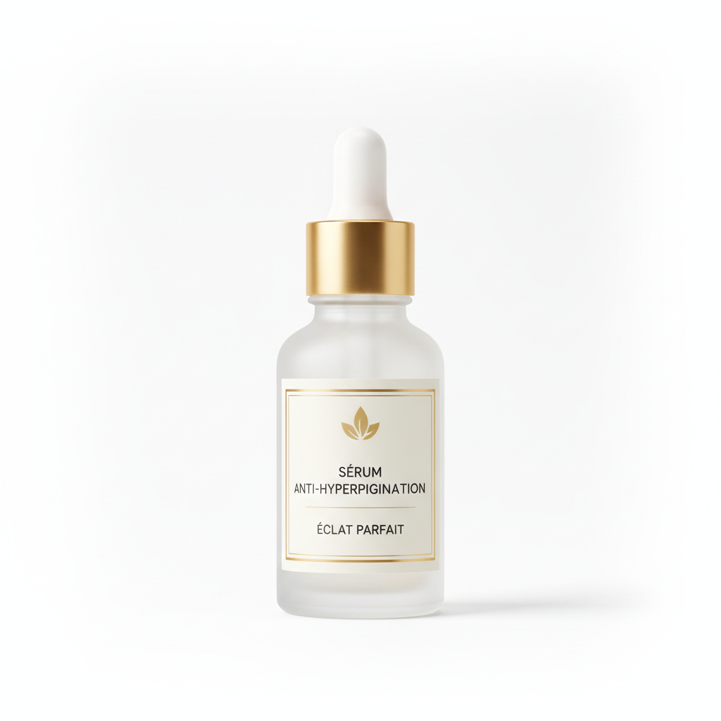 Sérum anti-hyperpigmentation en flacon compte-gouttes élégant